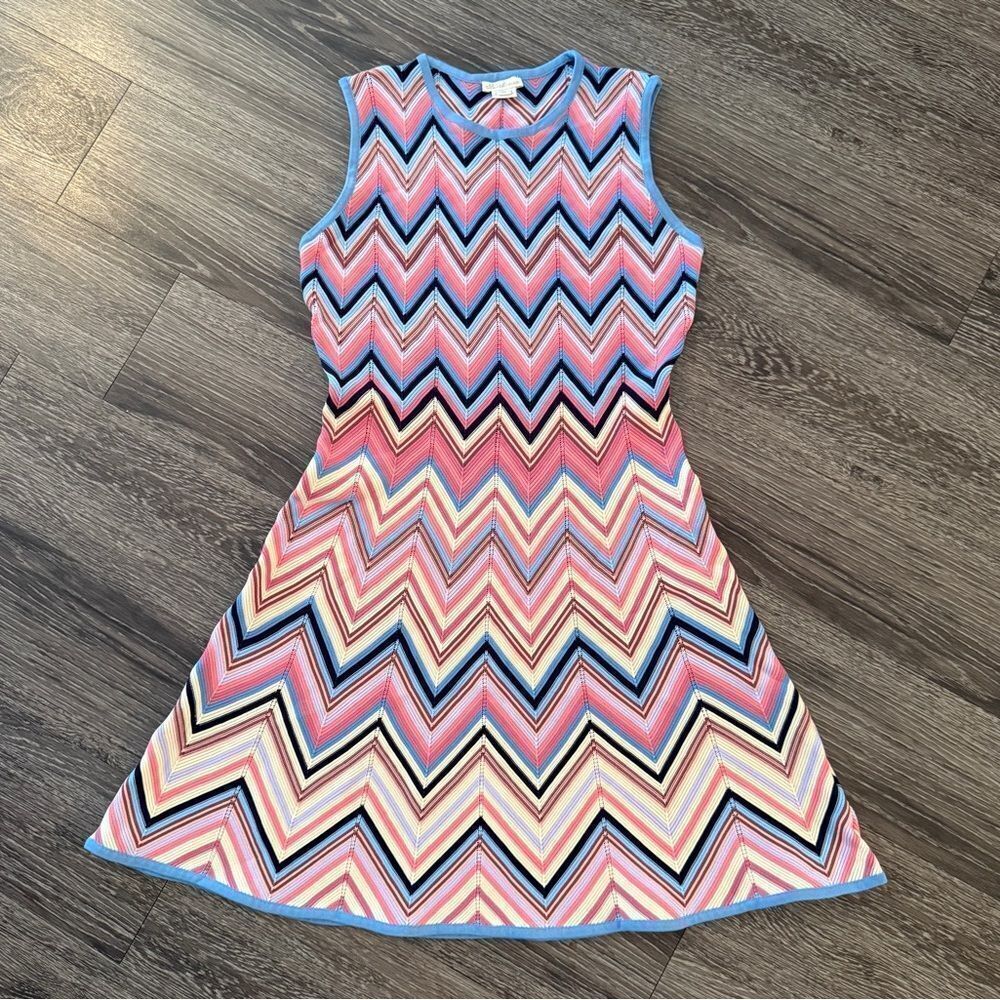 Shoshanna Vibrant Chevron Mini Dress